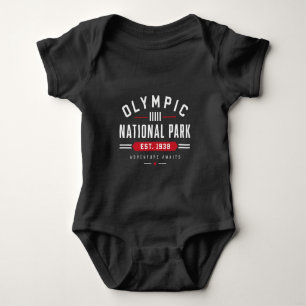 Olympic National Park Gegr. 1938 Vintage-Abenteuer Baby Strampler