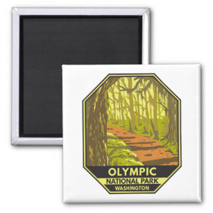 Olympic National Park Hoh Rainforest Washington Magnet