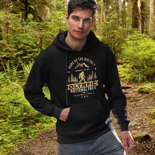 Olympic National Park Home of the Big Foot Hoodie (Von Creator hochgeladen)
