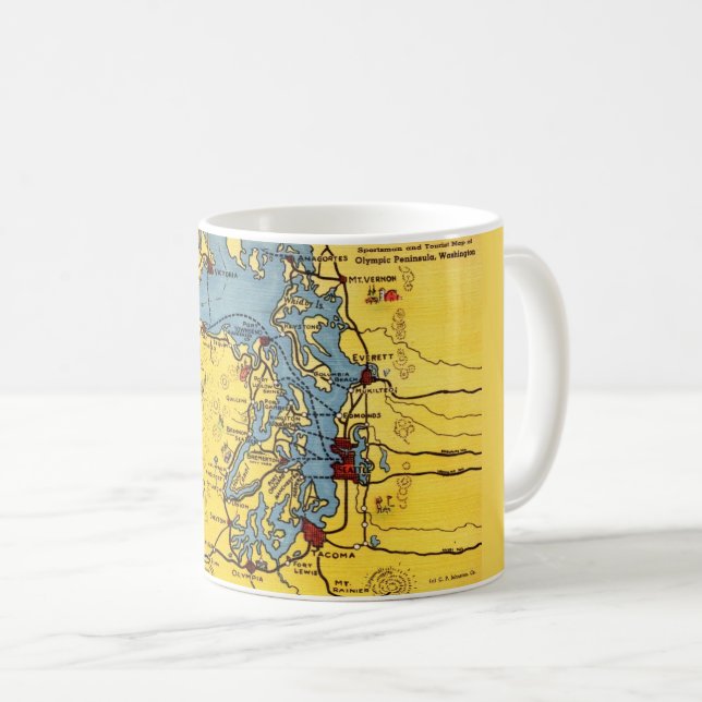 Olympic National Park Mug Kaffeetasse (VorderseiteRechts)