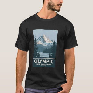 Olympic National Park Vintage Camping Wandern Männ T-Shirt