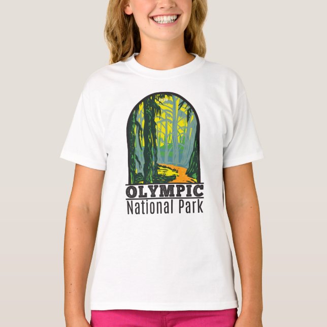 Olympic National Park Washington Hoh Rainforest T- T-Shirt (Vorderseite)
