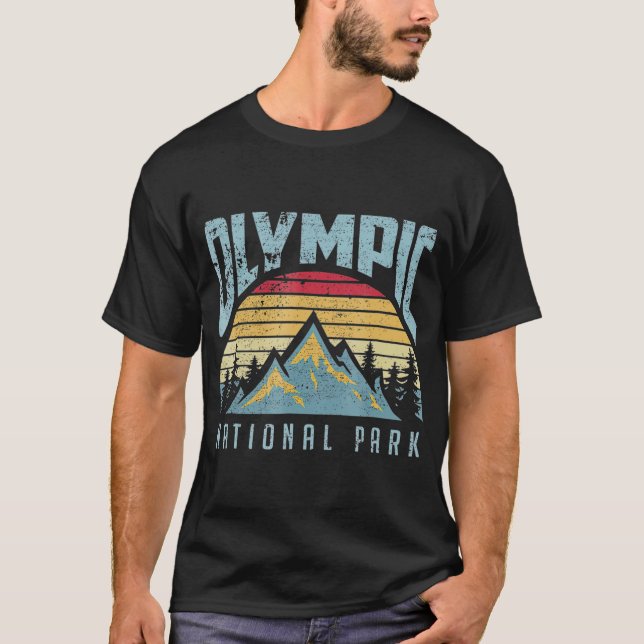 Olympic National Park Washington Mountains T-Shirt (Vorderseite)