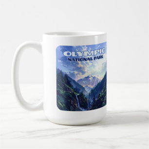 Olympic National Park Washington Mountains Vintag Kaffeetasse