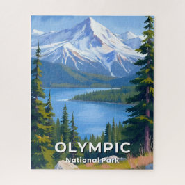 Olympic National Park | Washington Reise Kunst Puzzle