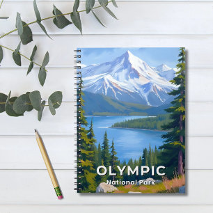 Olympic National Park Washington Reise Malerei Notizblock