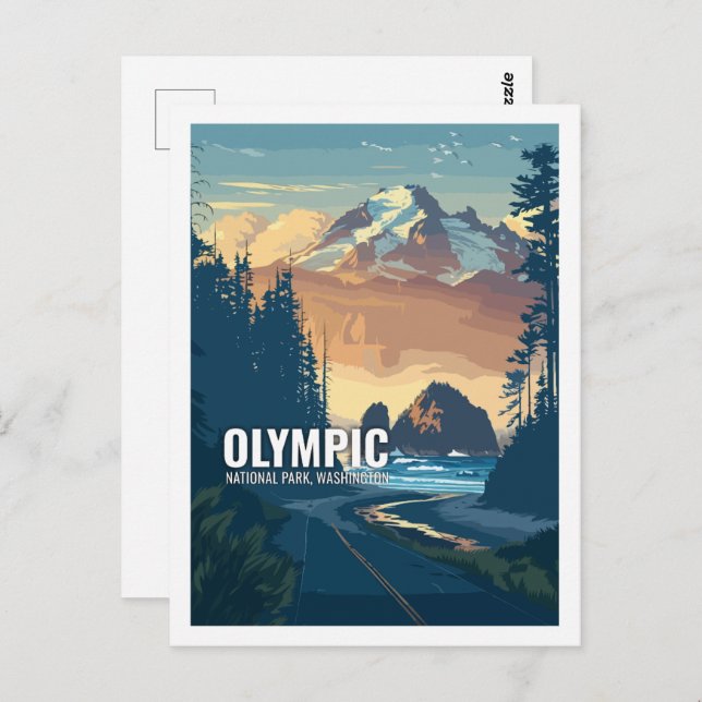 Olympic National Park Washington USA Postkarte (Vorne/Hinten)