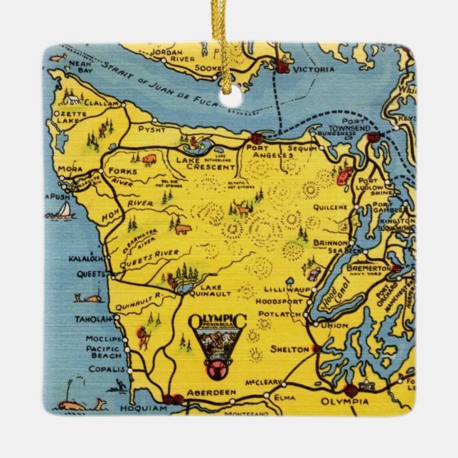 Olympic-Nationalpark  Keramikornament (Vorderseite)