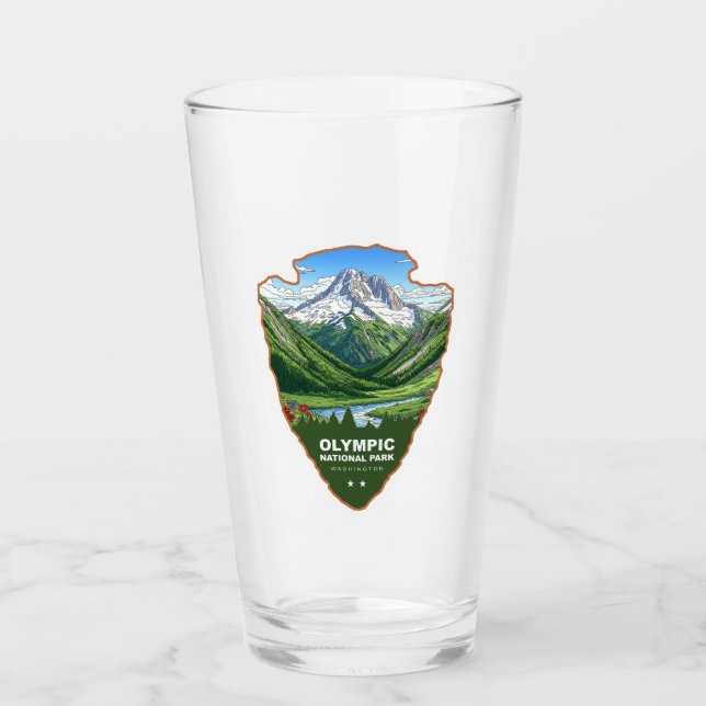 Olympic-Nationalpark Washington Arrowhead Glas (Vorderseite)