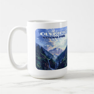 Olympic-Nationalpark Washington Berge Vintage Kaffeetasse