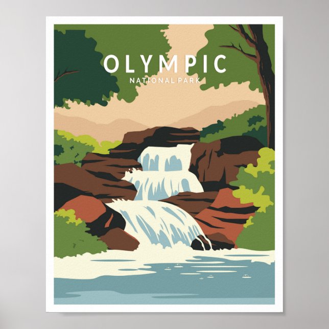 Olympic-Nationalpark Washington Poster (Vorne)