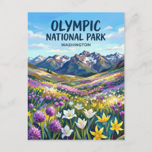 Olympic-Nationalpark Washington Postkarte