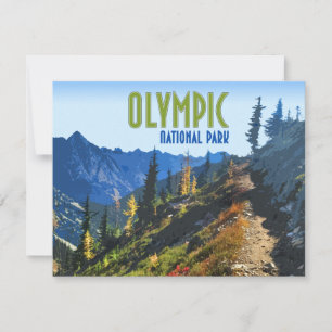 Olympic-Nationalpark Washington State Flat Card