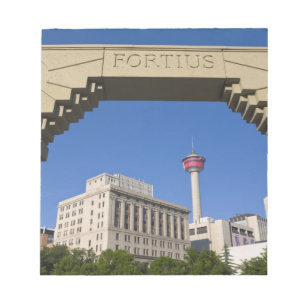 Olympic Plaza und Calgary Tower, Alberta, Kanada Notizblock