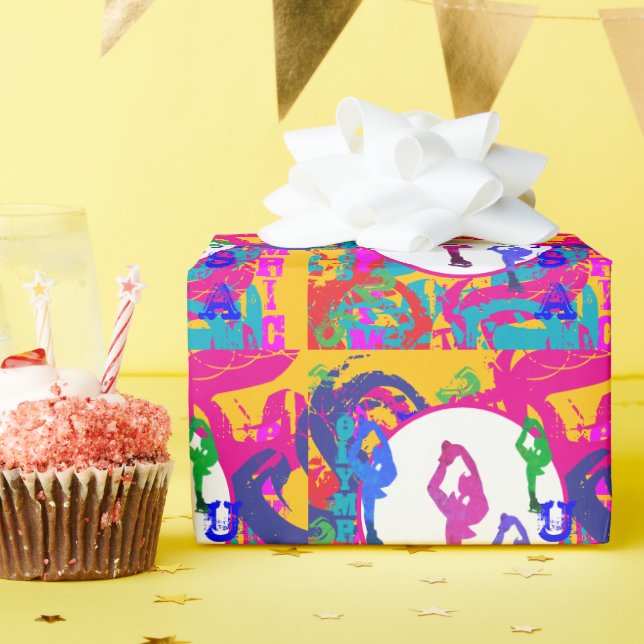 OLYMPIC SKATING  GESCHENKPAPIER (Geburtstagsparty)