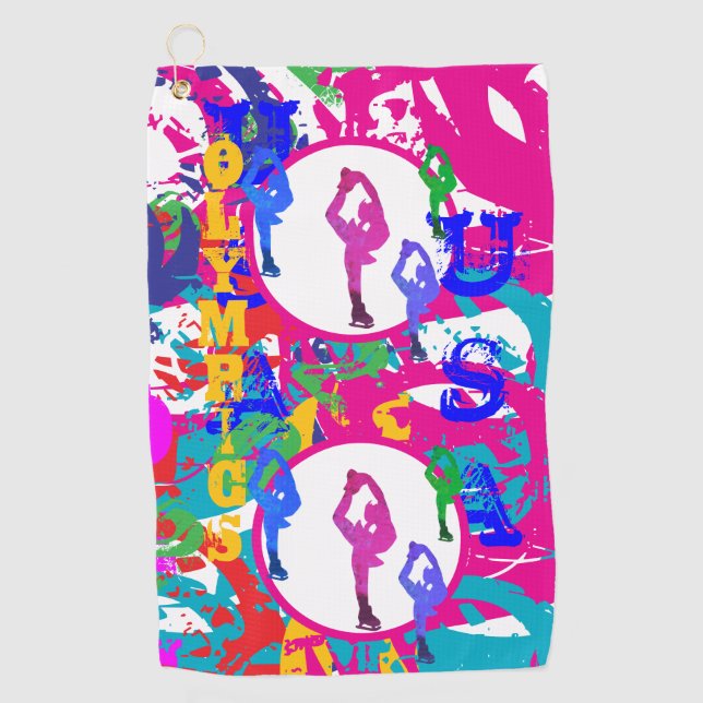 OLYMPIC SKATING  GOLFHANDTUCH (Vorderseite)