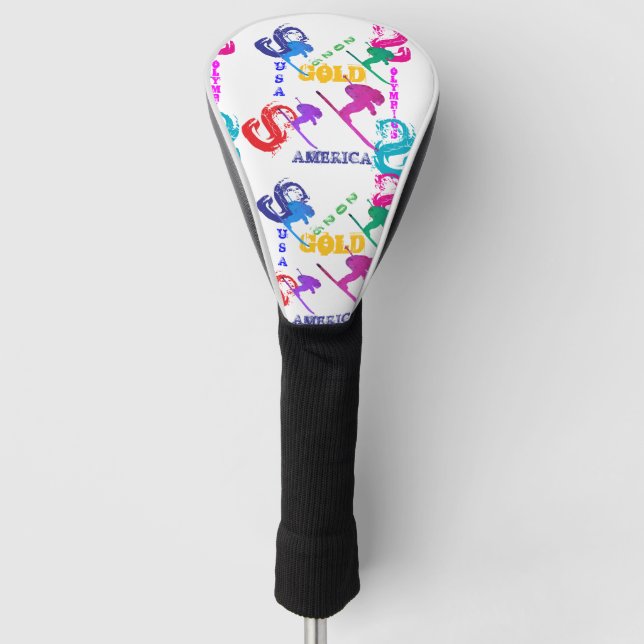 OLYMPIC SKIING GOLF HEADCOVER (Vorderseite)