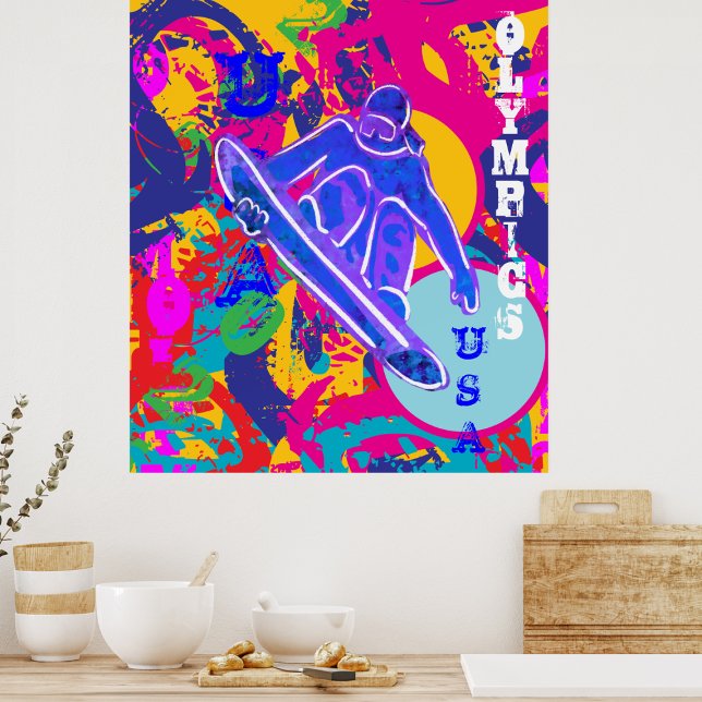 OLYMPIC SNOWBOARDING  POSTER (Von Creator hochgeladen)