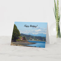 Olympische Berge aus Pt. Defiance Birthday