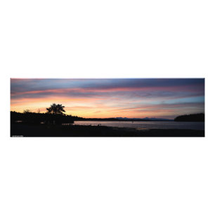 Olympische Berge aus Swantown, Olympia, WA Fotodruck