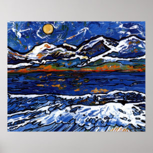 Olympische Berge Poster