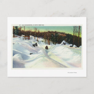 olympische Bobsled Run View auf dem Van Hoevenberg Postkarte