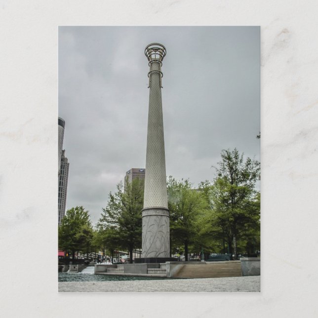 Olympische Flamme Postkarte (Vorderseite)