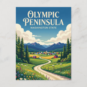 Olympische Halbinsel USA Postkarte