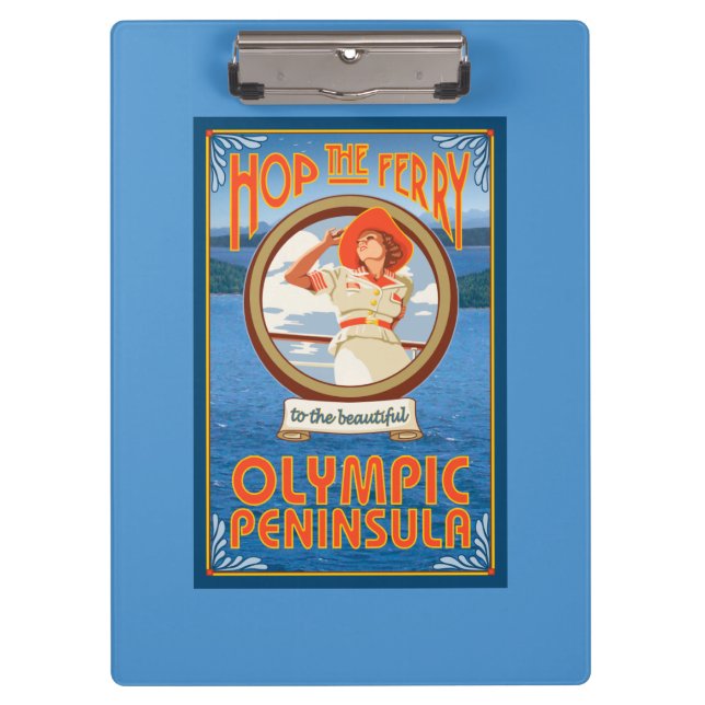 Olympische Halbinsel, WashingtonHop die Fähre Klemmbrett (Vorderseite)