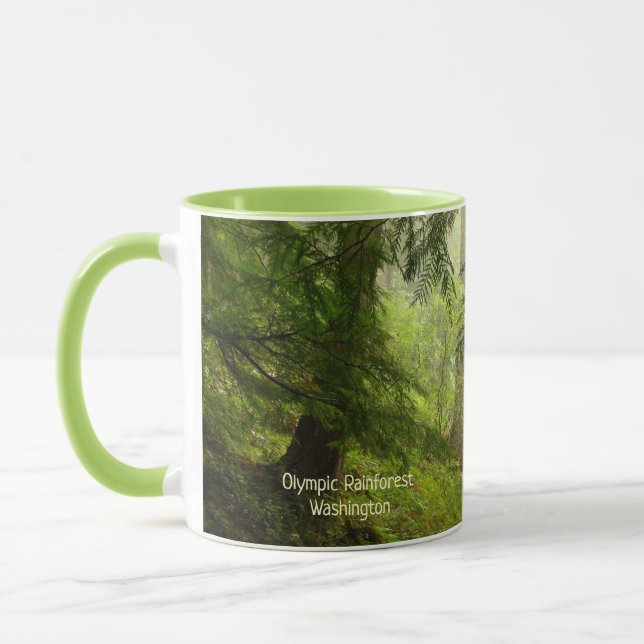 Olympische Rainforest Washington Foto Tasse (Links)