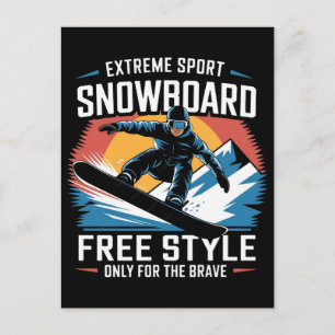 Olympische Winterspiele 2026 Frauen Snowboard Half Feiertagspostkarte