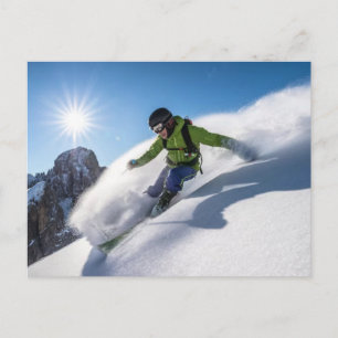 Olympische Winterspiele 2026 Frauen Snowboard Half Feiertagspostkarte