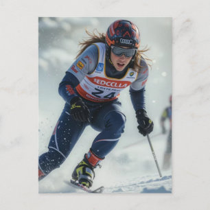 Olympische Winterspiele 2026 Frauen Snowboard Half Feiertagspostkarte