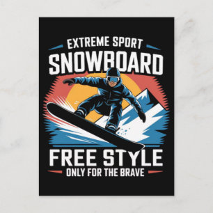 Olympische Winterspiele 2026 Frauen Snowboard Half Feiertagspostkarte