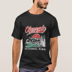 Olympischer Nationalpark 80er Jahre Gebirge gestör T-Shirt