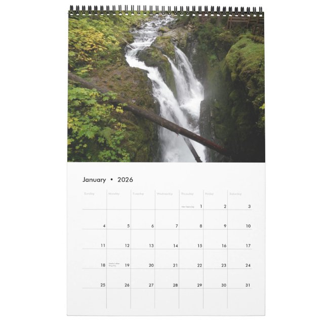 Olympischer Nationalpark, Bereich Solenoides Duc Kalender (Jan 2026)