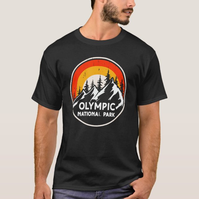 Olympischer Nationalpark Camping T-Shirt (Vorderseite)