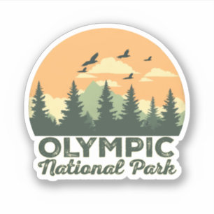 olympischer Nationalpark - Geschenke in Washington Aufkleber