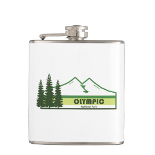 Olympischer Nationalpark Grüne Streifen Flachmann