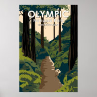 Olympischer Nationalpark Hoch Regenwald Vintag