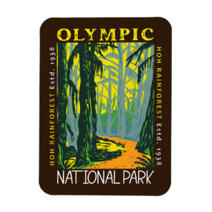 Olympischer Nationalpark Hoh Regenwald erschüttert Magnet