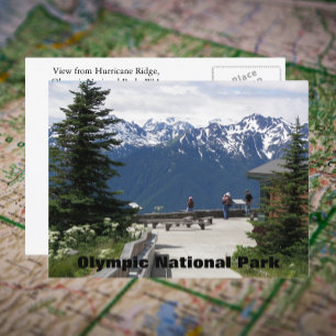 Olympischer Nationalpark Hurricane Ridge Travel Fo Postkarte