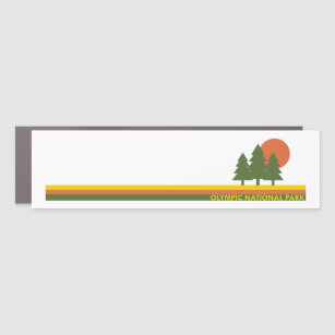 Olympischer Nationalpark Pine Trees Auto Magnet
