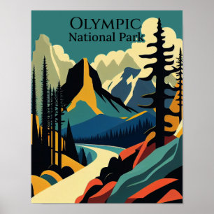 Olympischer Nationalpark Poster