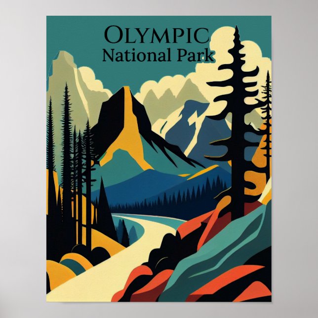 Olympischer Nationalpark Poster (Vorne)