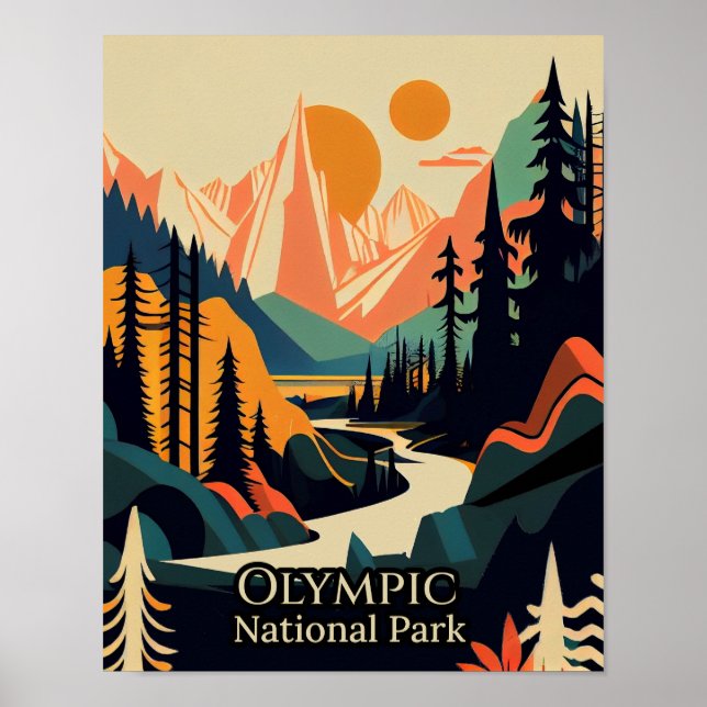 Olympischer Nationalpark Poster (Vorne)