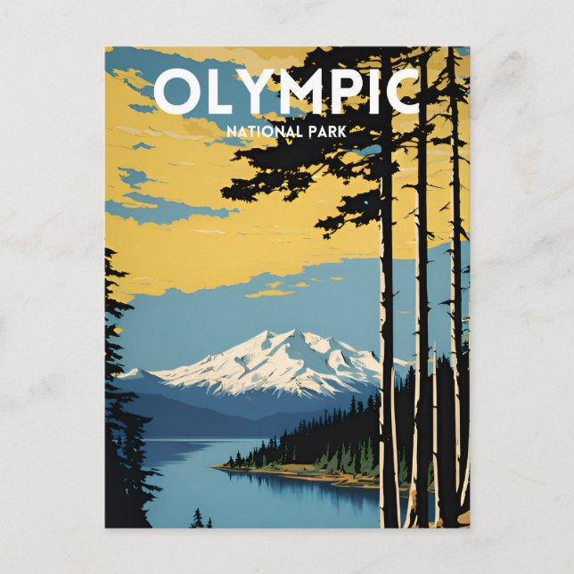 Olympischer Nationalpark Postkarte (Vorderseite)