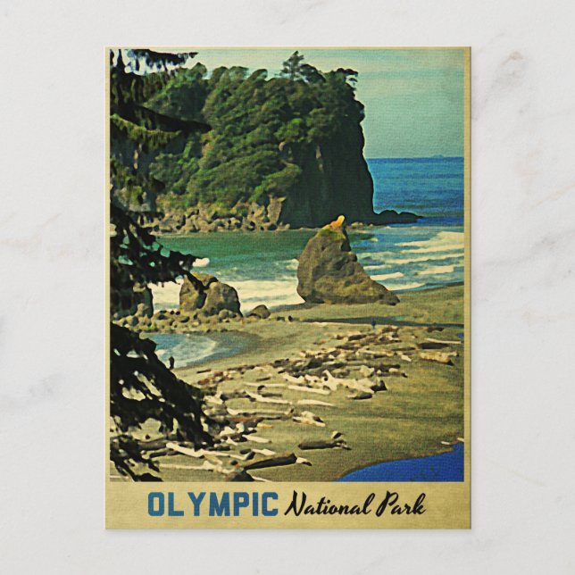 Olympischer Nationalpark Postkarte (Vorderseite)