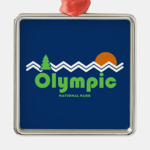 Olympischer Nationalpark Retro Ornament Aus Metall