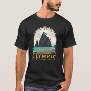 Olympischer Nationalpark Rialto Beach Vintages Emb T-Shirt